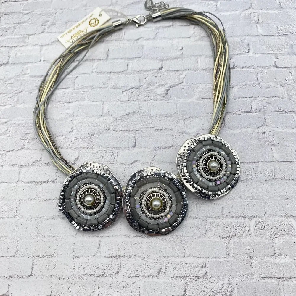 Amrita Singh Azar Artsy Statement Necklace